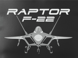 Tričko F-22 RAPTOR detail