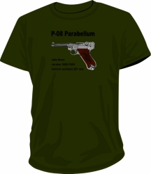 tričko P-08 Parabellum khaki