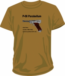 tričko Pistole P-08 - takytrika
