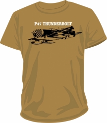 Tričko Thunderbolt písková bílý nápis