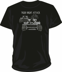Tričko tiger noční útok  - takytrika