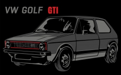 Tričko VW Golf GTI